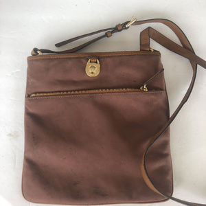 Michael Kors Rose Mauve Nylon Gold tone bag